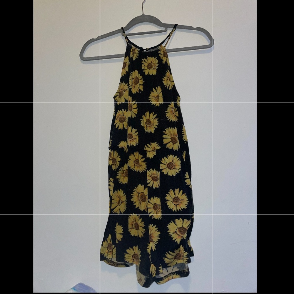 sunflower romper